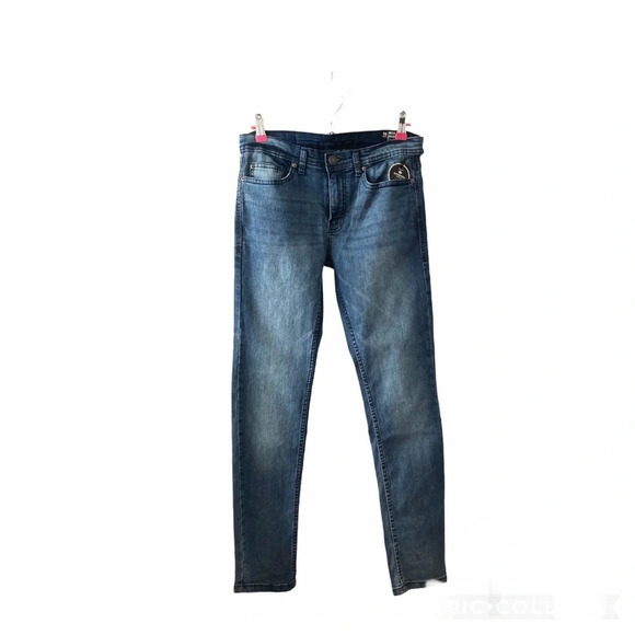 Mens Blue Skinny Jeans Size 16 BNWT Buffalo David Bitton - Picture 7 of 8